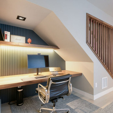 Luxury Basement Remodel | Custom Media Lounge, Wet Bar & Spa Bathroom