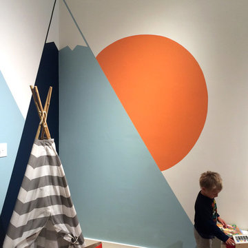 Bird&Bean Store Mountain Mural