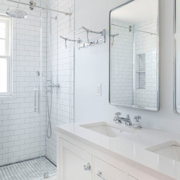Traditional Bathroom and Powder Room Remodel / Alexandria, VA