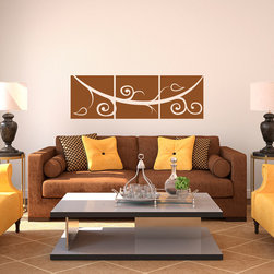 Elegant Branch Swirl - Wall Decals
