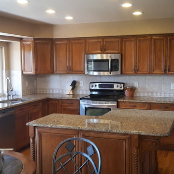 New Refaced Maple Kitchen