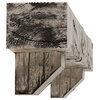 Hand Hewn Faux Wood Fireplace Mantel Kit w/ Ashford Corbels