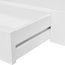VidaXL White MDF Floating Wall Display Shelf 1-Drawer Book/DVD Storage