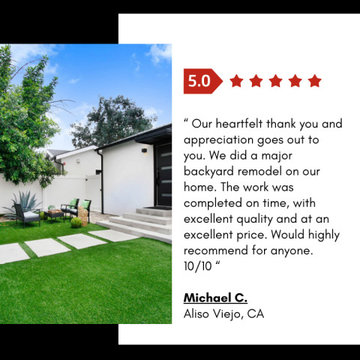 Front Yard Transformation done by Priority Remodeling in Orange, CA