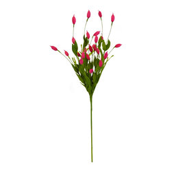 Shea's Wildflower - 27" Spring Mountain Flowers, Dark Pink - Wreaths And Garlands