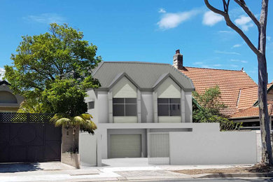 Inspiration for a large contemporary entryway remodel in Sydney