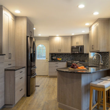 Rustic Barn Oak Kitchen in Nashua NH