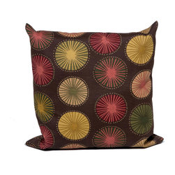 Sunburst Outdoor 2-Piece 18" Square Throw Pillow Set - Outdoor Cushions And Pillows