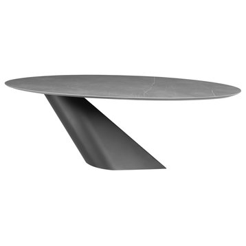 Oblo Grey Ceramic Dining Table, HGNE281
