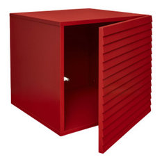 caisson de bureau rouge