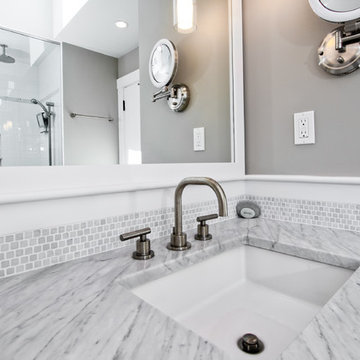 Bathroom Vanity and Marble Countertop Detail – Manchester-by-the-Sea MA