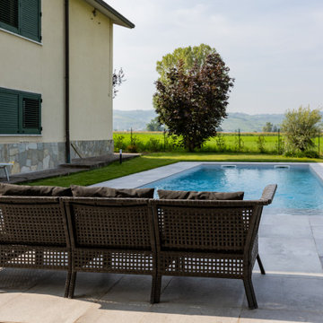 Villa SM | Realizzazione nuova piscina esterna con portico
