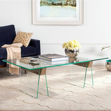 Modern Coffee Tables with Lucite Acrylic Legs