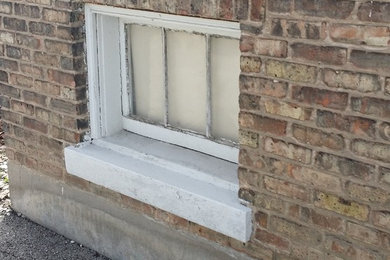 Glass block window installation