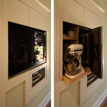 Behind TV Storage