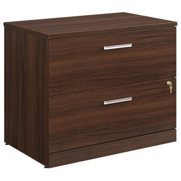 Pemberly Row Engineered Wood Lateral File in Noble Elm/Brown