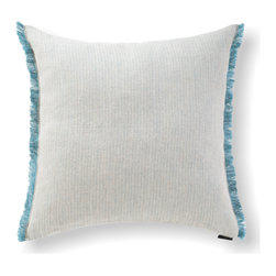 Herringbone Emerald Green Linen Cushion - Scatter Cushions
