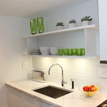 White Galley Kitchen