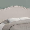 Bed, Headboard Only, Full Size, Bedroom, Upholstered, Linen Look, Beige