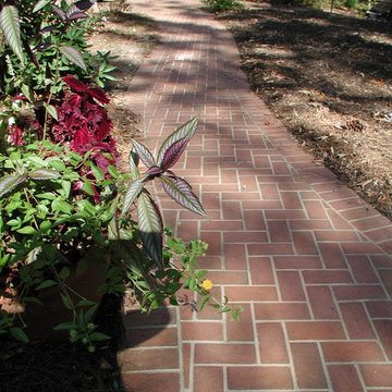 Welcoming Walkways of Genuine Clay Pavers