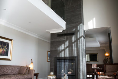 Design ideas for a family room in Sydney.