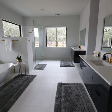 Wimberley New Build with Urban Effects Gray Cabinets