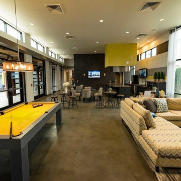 Custom Billards and Poker table game room