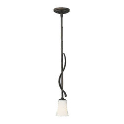 Oil Rubbed Bronze finish by Feiss Boulevard 1 Light Mini Pendant - Lighting