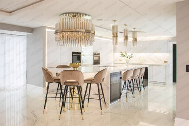 This is an example of a large contemporary kitchen in Other.