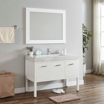 Newtown 48″ Single Vanity with Ramp Style Sink W48S-131E