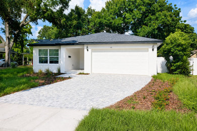 Example of a trendy home design design in Orlando