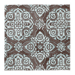 Brown Medallion Accent Napkin - Dinnerware