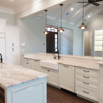 Coastal inspired estate sited on over one acre on Lake Butler in Windermere