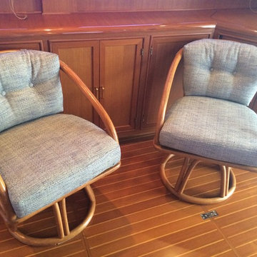 Re-covered Swivel Chairs (Salon)