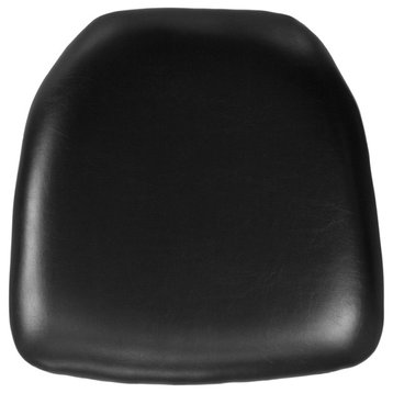 Hard Black Vinyl Chiavari Chair Cushion