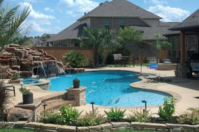Pool - tropical pool idea in Houston