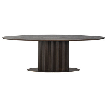 Contemporary Oval Dining Table | OROA Luxor