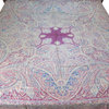 Pashmina Blanket Throw Jamawar Bedspreads Indian Bedding King Size