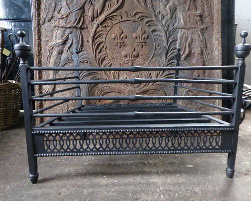 - Antique fireplace grates by Charles Nijman We always have 25+ antique and vintage fireplace baskets - grates in stock that can be ordered on line. See our current stock at https://www.firebacks.net/fireplace-grates.html. We deliver worldwide