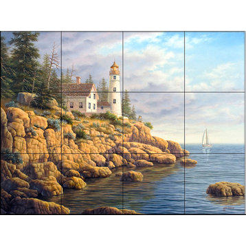 Tile Mural, Safe Harbor Ii by Judy Gibson