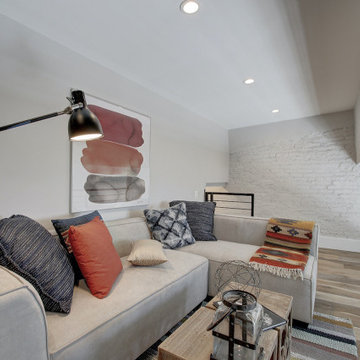 Basement remodeled with bedroom space and extra closet space in Vienna