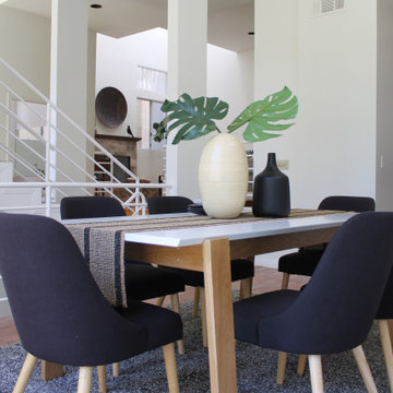 Architectural Column in Postmodern Style Home
