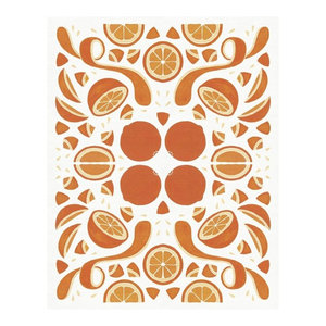 Global Gallery Elyse DeNeige Retro Pepper Otomi Silhouette Canvas Artwork 16 x 20