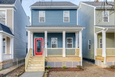 Example of an exterior home design in Richmond