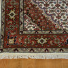 3'x5' Wool and Silk Ivory Tabriz Mahi Oriental Rug 250 kpsi Handmade R19815