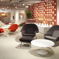 Womb chair and ottoman - Indoor Chaise Lounge Chairs