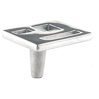 Du Verre Marcel Cabinet Knob, 1-1/2 in, Polished Aluminum