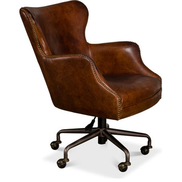 Andrew Jackson Desk Chair - Dark Brown