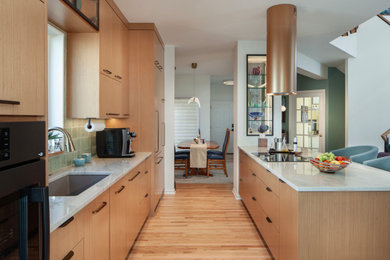 Inspiration for a contemporary kitchen remodel in Denver