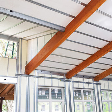 Estate Home interior after thermal envelope is complete.